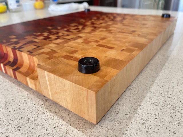 Checkered End Grain Cutting Board - Organic Woodworks